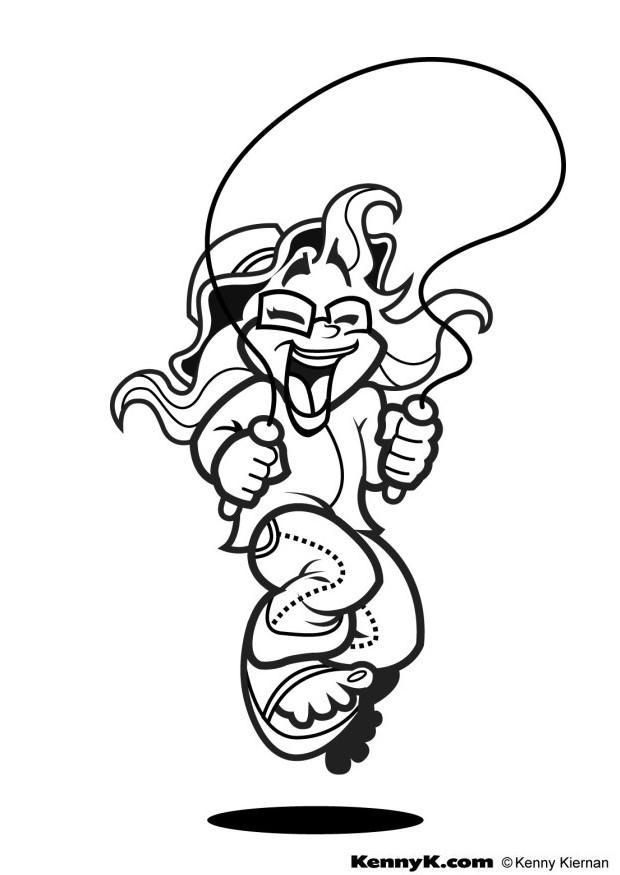 Coloriage corde A  souter
